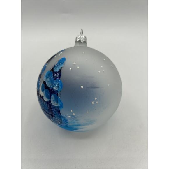 Bellagio Italian Blown Glass Hand Painted Christmas Ornament U255 - Picture 5 of 6